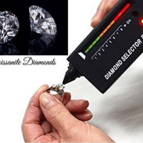 New Certif 5 ct .t.w Moissanite Diamond Solitaire Luxury Engagement Ring - Picture 9 of 10